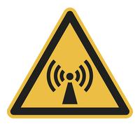 Señal de advertencia de peligro advertencia de radiación electromagnética no ionizante, UE 10 unid.
