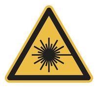 Señal de advertencia de peligro advertencia de radiación láser, UE 10 unid.