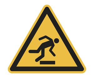 Señal de advertencia de peligro advertencia de riesgo de tropiezos, UE 10 unid.