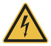 Señal de advertencia de peligro advertencia de tensión eléctrica peligrosa, UE 10 unid.