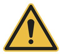 Señal de advertencia de peligro advertencia de zona peligrosa, UE 10 unid.