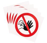 Señal de Advertencia de Seguridad de Vinilo Autoadhesivo 5 Uds