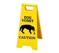 Señal de advertencia de vómito de gato | Decoración de la señal de advertencia de gato para baños de inodoro mini gato vómito de prestado señal de atención