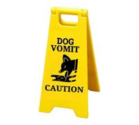 Señal de advertencia de vómito,Señal de vómito de gato | Signo de de gato de precaución impreso en 3D | Lindo letrero de de mordaza para decoración de baño, decoración de vintage para aman