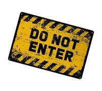 Señal de advertencia «Do Not Enter» de 30,5 x 20,3 cm, con texto en inglés «No prohibido el acceso», para interior y exterior, resistente a la intemperie, fácil de instalar