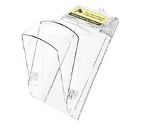 Señal de advertencia fluorescente de caja fuerte que se adapta a hasta 14,2 x 7,5 cm sin robo para timbres de video y cubierta de cámara