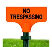 Señal De Advertencia Prohibido El Paso | Placa Naranja Irrompible Reutilizable | Señal De Advertencia De No Pasar Para Poste T - Para Garaje Apartamento Patío Jardín Granja Almacén