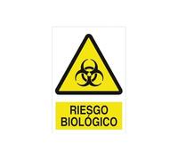 Señal de advertencia Riesgo Biológico. Tamaño y material a elegir.