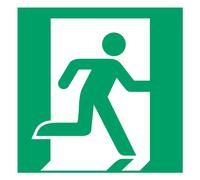 Señal de advertencia salida de emergencia (200 x 200 mm)