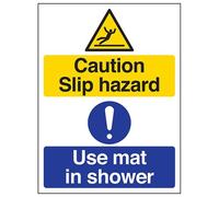 Señal de advertencia VSafety con texto en inglés "Keep To Walkways", vertical, 200 mm x 300 mm, plástico rígido de 1 mm