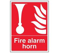 Señal de alarma de incendios de VSafety, retrato, paquete de 3, 300mm x 400mm, 3