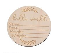 Señal de anuncio de bebé - Nombre para guardería de bebé para niño, niña | Señal de anuncio de recién nacido | Señal de bienvenida de revelación de género para hospital, letrero de anuncio de