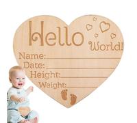 Señal de anuncio de bebé, Señal de anuncio de bebé de madera, Señal de anuncio de nacimiento, señal de anuncio de nombre de bebé para foto Prop Baby Shower Nursery