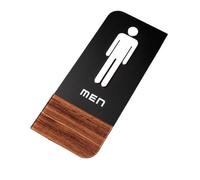 señal de aseo, Letrero for baño WC, pegatina for puerta, placa for puerta, varios tamaños, 10x24cm, 12x24cm, diseños surtidos(14 Men)