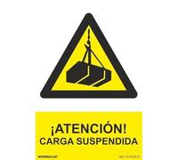 Señal de ¡Atención! Carga Suspendida SEKURECO con tintas UV