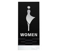 Señal de baño, 3D Acrylic Unisex Toilet Decor, for Offices, Businesses, and Restaurants