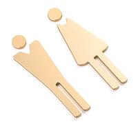 Señal de baño, Bathroom Door Sign Decor, for Offices, Businesses, and Restaurants