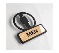 Señal de baño, Placa colgante for letrero de baño, inodoro, 13,5x15cm(2)