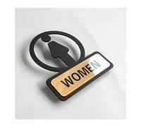 Señal de baño, Placa colgante for letrero de baño, inodoro, 13,5x15cm(3)