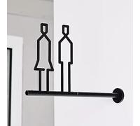 Señal de baño, Retro Look Toilet Signage for Offices, Businesses, and Restaurants
