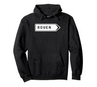 Señal de Calle Francesa de Rouen Sudadera con Capucha