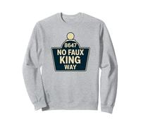 Señal de calle No Faux King Way - Pro Democracy No King Sudadera