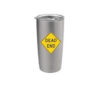 Señal de camino sin salida Vaso térmico de acero inoxidable de doble pared