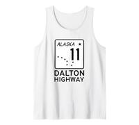 Señal de Carretera de Alaska, Ruta 11, de Dalton Highway Camiseta sin Mangas