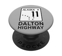Señal de carretera de Alaska, ruta 11, de DALTON HIGHWAY PopSockets PopGrip Adhesivo