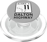 Señal de carretera de Alaska, ruta 11, de DALTON HIGHWAY PopSockets PopGrip para MagSafe