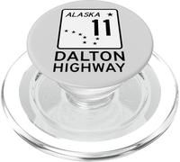 Señal de Carretera de Alaska, Ruta 11, de Dalton Highway PopSockets PopGrip para MagSafe