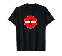 Señal de Carretera Divertida con Texto en inglés Do Not Enter Sign Camiseta gráfica económica