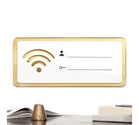 Señal de contraseña WiFi, letrero acrílico WiFi para pared, resistente al desgaste, decoración del hogar de alta transparencia para apartamento, dormitorio, sala de negocios