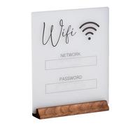 Señal de contraseña wifi, Señalización Wifi, Cartele Wifi, señal wifi para invitados, letrero de código QR WiFi, Cartel red wi-fi de la casa de huéspedes