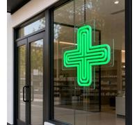 Señal De Cruz Médica LED, Luz De Señal De Cruz De Farmacia