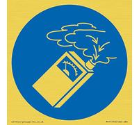 Señal de detector de gas obligatorio: 85 x 85 mm, S85