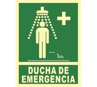 Señal de Ducha de Emergencia en aluminio Clase A 210 x 300 mm SEKURECO