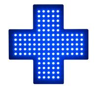 Señal De Farmacia LED Cruz, Señal De Neón LED Cruz Dispensario, 30x30cm, 3 Modos: Siempre Encendido, Intermitente Y Parpadeo General, para Decoración, Tienda Colectiva, Clínica, Farmacia