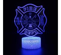 Señal de fuego 3D, lámpara de ilusión 3D, lámpara de decoración de 16 colores con control remoto para sala de estar, dormitorio, bar, juguetes de regalo, regalos para niños y decoración de habitación