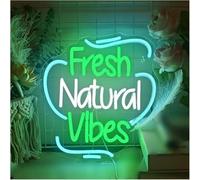 Señal de luz de neón Decoración de Pared con Forma Jungla y un Toque Natural Fresco para la habitación (34 × 32 cm)