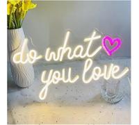Señal de luz de neón «Haz lo Que te Gusta» para una para Fiesta de Despedida Soltera o cumpleaños. Decoración Pared para el hogar