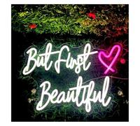 Señal de luz de neón Lámpara de Ambiente Relajante, Pero los Primeros letreros neón Hermosos con Pared Amor