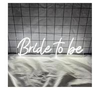 Señal de luz de neón Lámpara de luz Ambiental Relajante, Letrero neón Futura Novia con para Dormitorio(40X13cm)