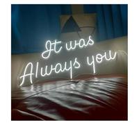 Señal de luz de neón Lámpara de neón con Ambiente Relajante C'est Toujours TOI para decoración Pared Nocturna