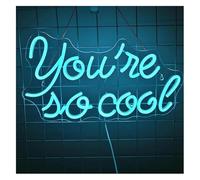 Señal de luz de neón Letrero de neón con la Frase You Are So Cool Eres Tan Genial Letra LED Decorativa para habitación 42 cm × 24