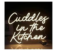 Señal de luz de neón Letrero de neón LED Cuddles In The Kitchen para decoración Pared en Clubes, para Fiestas Tiendas hogar y Dormitorio