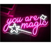 Señal de luz de neón Letrero LED Decorativo de Pared Eres mágico para para Fiestas en restaurantes
