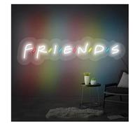 Señal de luz de neón Letrero Luminoso LED de neón Friends para tu Amigo, Ideal para Fiestas graduación, decoración (50 cm)