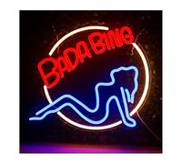 Señal de luz de neón para la Palabra prestada de lámpara neón Bada para Bing Chica para letreros