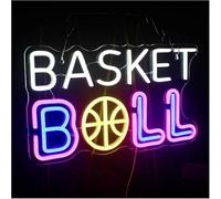 Señal de luz de neón para lámpara de neón Palabra prestada Baloncesto para letreros Letra